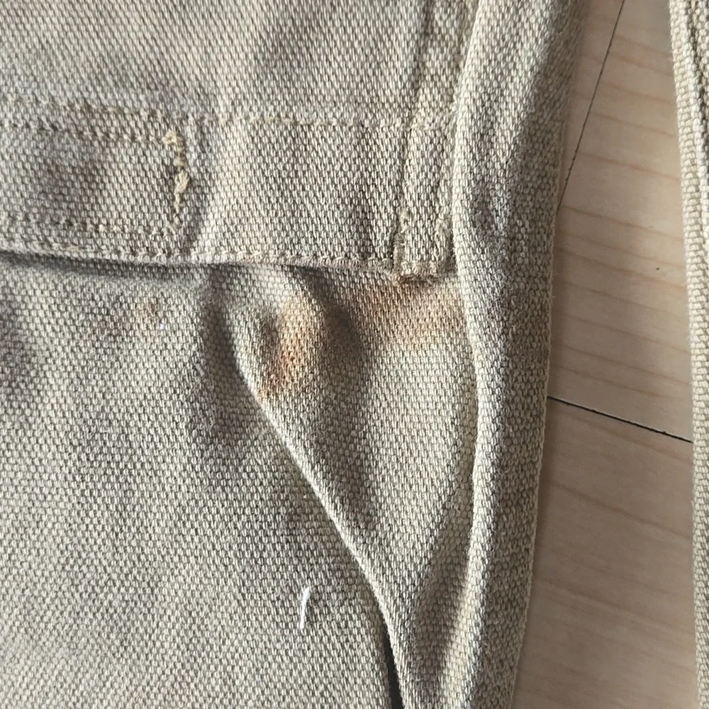 Deluth Tan Cargo Double Knee Well Loved Pants Size 30